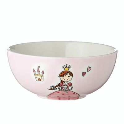 Children's bowl princess - ceramic tableware - hand-painted