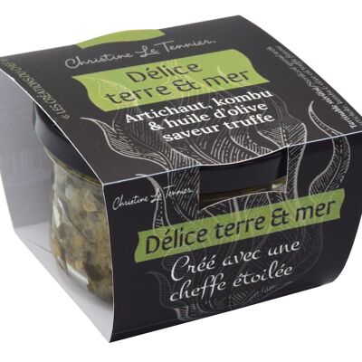 Délice terre & mer , artichaut, kombu & huile d'olive saveur truffe