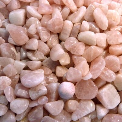 Piedras rodadas de cuarzo rosa Madagascar, paquete de 200g
