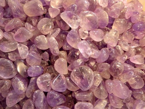 Amethyst Trommelsteine aus Sambia, 200g Pack