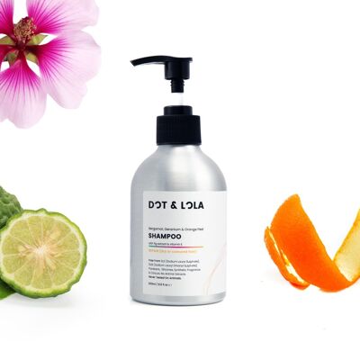 Shampoo riparatore con aloe vera, bergamotto e rosmarino per capelli secchi, colorati o ricci