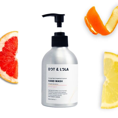 Hand Wash With Orange Peel, Grapefruit & Lemon For All Skin Types