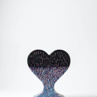 Handmade ceramic heart vase "Única 3" UNIQUE PIECE