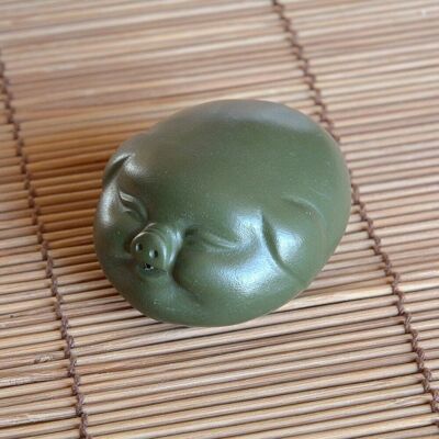 Figura de té de cerdo de la suerte de arcilla Yixing