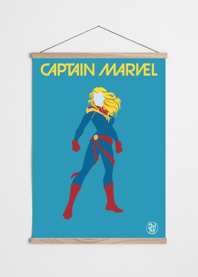 Poster fan art di Capitan Marvel