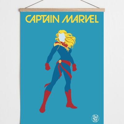 Fan-Kunstposter von Captain Marvel