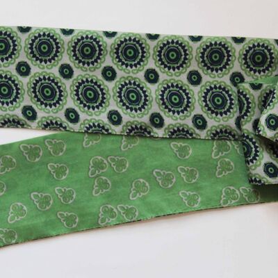 Silk Headband Kowo Vert Green