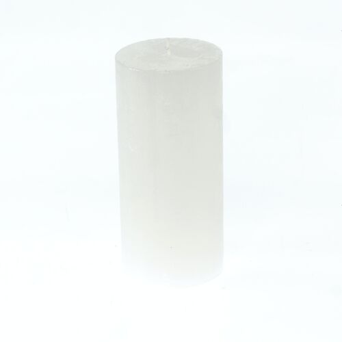 Stumpenkerze Rustikal, 7 x 7 x 15 cm, white; Brenndauer ca. 85 Stunden, 792328