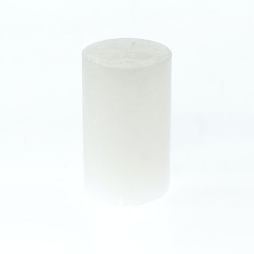 Stumpenkerze Rustikal, 7 x 7 x 11,5 cm, white; Brenndauer ca. 65 Stunden, 792311