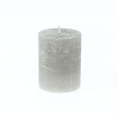 Bougie pilier BIG Rustic, 9 x 9 x 11,5 cm, gris; Durée de combustion environ 105 heures, 792403