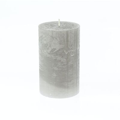 Bougie pilier BIG Rustic, 9 x 9 x 15 cm, gris; Durée de combustion environ 135 heures, 792410