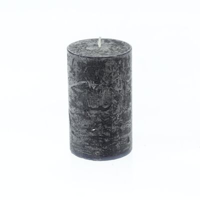 Cirio pilar rústico, 7 x 7 x 11,5 cm, negro; Autonomía de aproximadamente 65 horas, 792434