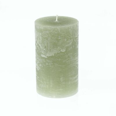 Pillar candle BIG Rustic, 9 x 9 x 15 cm, khaki; Burn time approx. 135 hours, 792717
