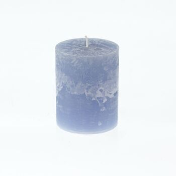 Bougie pilier BIG Rustic, 9 x 9 x 11,5 cm, bleu océan; Durée de combustion environ 105 heures, 793066 1