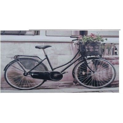 Set of 2 paintings on canvas themed retro bicycles 40x2x30cm