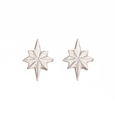 Sterling Silver Star Stud Earrings