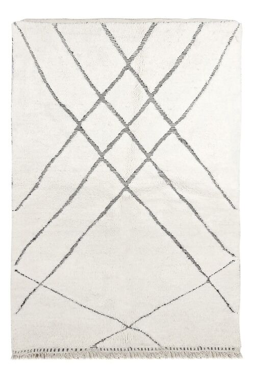 Tapis berbère authentique en laine Assa 150 x 260 cm