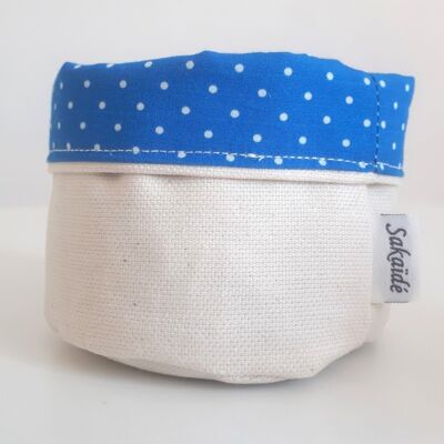 Cotton / cotton printed lined basket