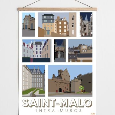 Póster Saint-Malo Intramuros