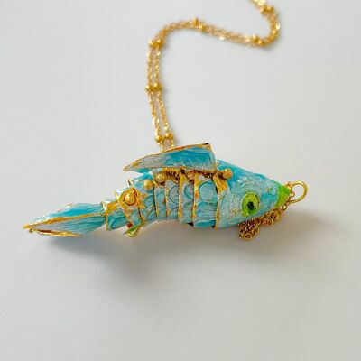 Amazonia fish necklace