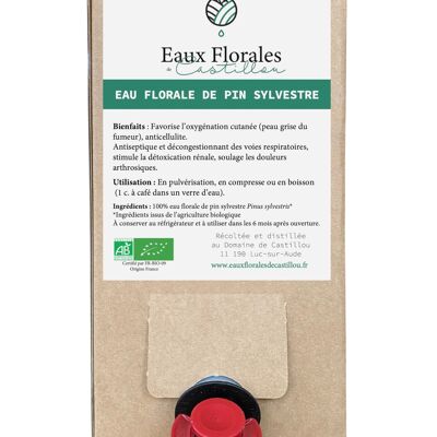 Eau florale de Pin Sylvestre Bio - Bag-in-Box 3L