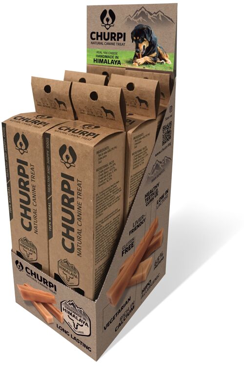 BOX XL CHURPI snack 100% natural de leche de yak para perros
