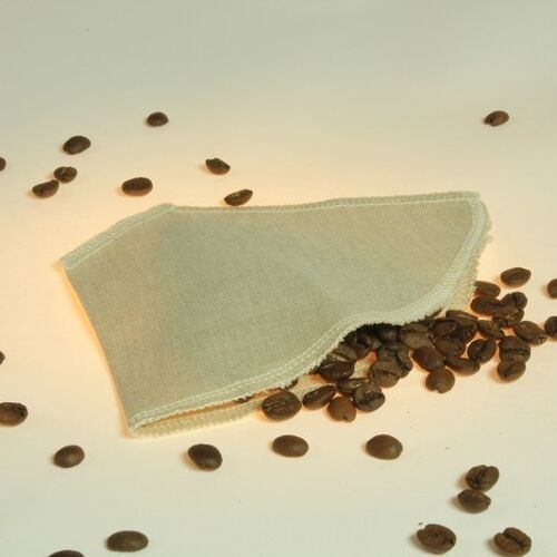 Filtre à café réutilisable en lin