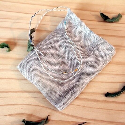 Reusable linen tea filter