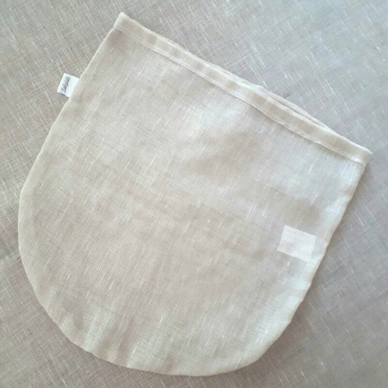 Vegetable milk bag in organic linen