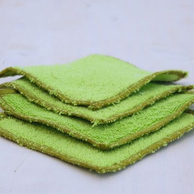 Make-up remover square - colored sponge