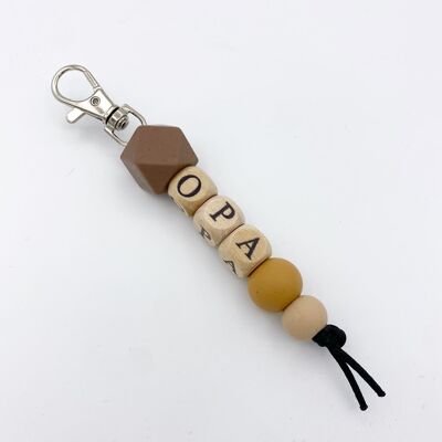 Keychain grandpa brown