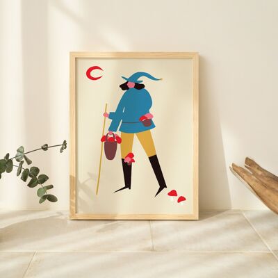 Adventurer Character Art Print | Fantasy | Nursery Wall Art | A5 A4 A3