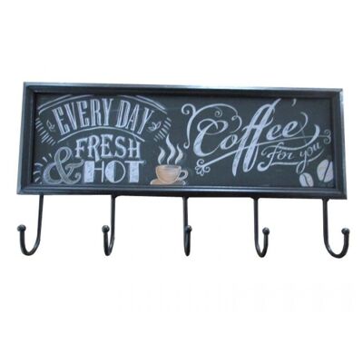 Metal hangers themed COFFEE 41x5x21cm