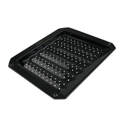 Corrugated and perforated plate for oven and barbecue sheet metal FM Professional Barbecue