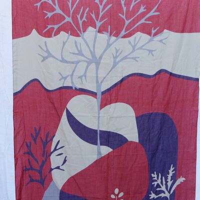 Luna Organic Cotton Scarf Red