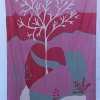 Luna Organic Cotton scarf Pink