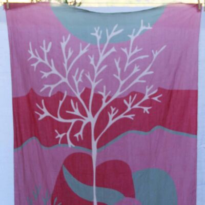 Luna Organic Cotton scarf Pink