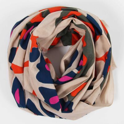 foulard Coton Bio Equateur Orange