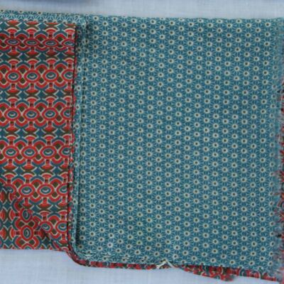foulard Coton Bio Amaya Turquoise