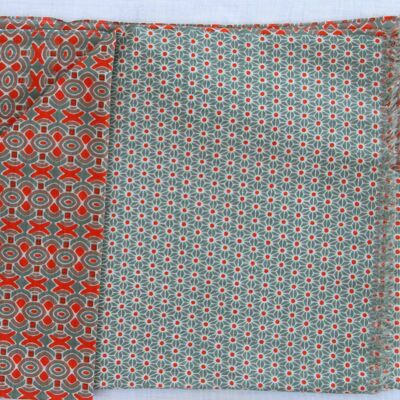 Amaya Khaki Schal aus Bio-Baumwolle