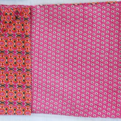 foulard Coton Bio Amaya Fuchsia