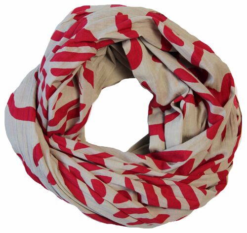 Foulard 100% coton bio Manuka Rouge