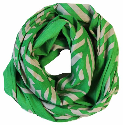 Foulard 100% coton bio Manuka Vert