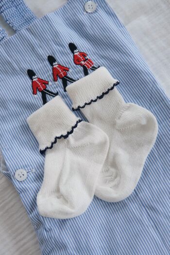 Chaussettes en coton avec passepoil 7