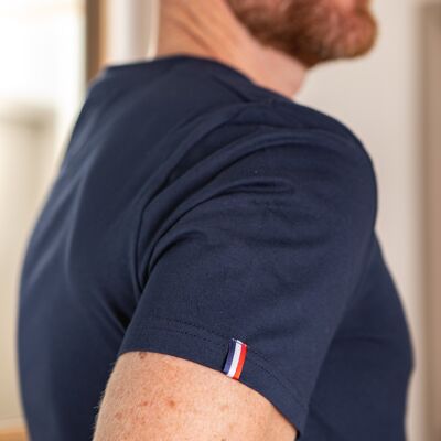 The Authentic 3.0 - Marineblaues Herren-T-Shirt aus Baumwolle