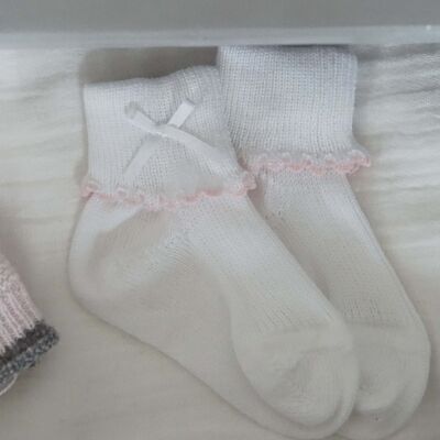 Cotton Socks with piping