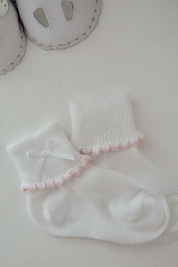 Chaussettes en coton avec passepoil 3