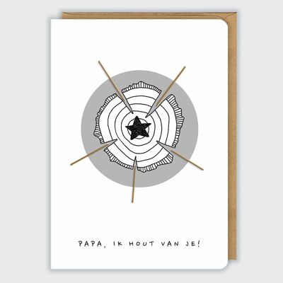 Father's Day | Greeting card 'Daddy I love you'