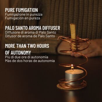 Kit de sublimation Palo Santo - 20 diffuseurs d'arômes Palo Santo + 3 kg de piquets Palo Santo Pequeño 4