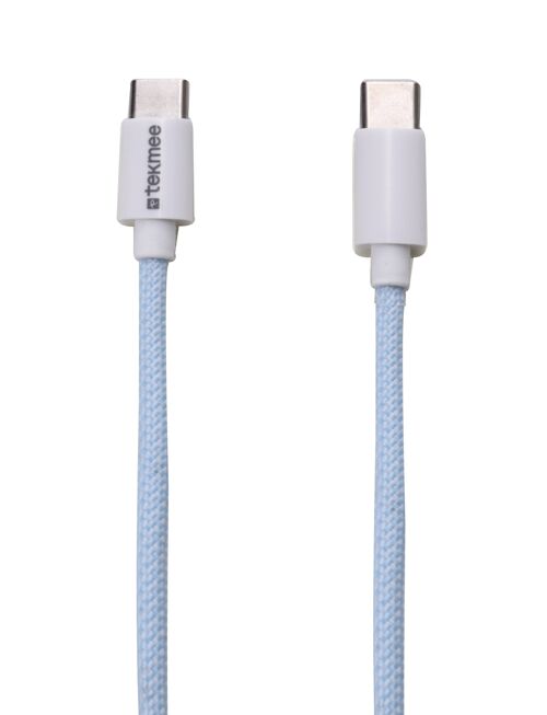 TEKMEE 1M TYPE-C/TYPE-C FISHNET CABLE